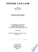 Income Tax Law Regulations (of 1954 Law) in English and Spanish