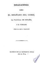 Indagociones Sobre et estanado del Cobre
