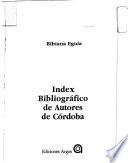 Index bibliográfico de autores de Córdoba