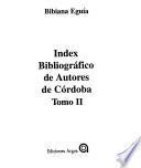 Index bibliográfico de autores de Córdoba