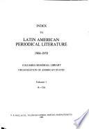 Index to Latin American Periodical Literature