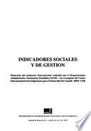 Indicadores sociales y de gestión