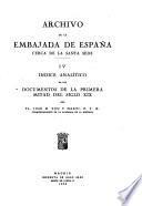 Indice analítico de los codices de la biblioteca contigua al archivo, por J.M. Pou y Marti