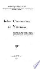 Indice constitucional de Venezuela