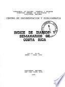 Indice de diarios y semanarios de Costa Rica