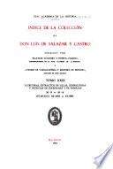 Indice de la colección de don Luis de Salazar y Castro