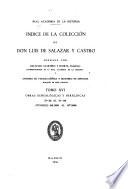 Indice de la colección de don Luis de Salazar y Castro