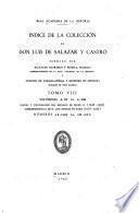Indice de la colección de don Luis de Salazar y Castro