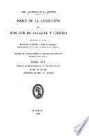 Indice de la colección de don Luis de Salazar y Castro