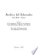 Indice de la reproducción [en microfilm del Archivo] costeada por las Fundaciones Creole, Shell, Eugenio Mendoza y John Boulton