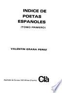 Indice de poetas españoles