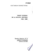 Indice general de la revista Historia (1961-1980)