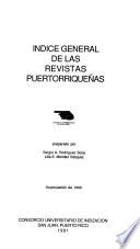 Indice general de las revistas puertorriqueñas