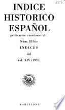 Indice histórico español
