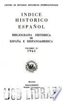 Indice histórico español