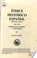 Indice histórico español