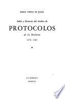 Indice y extractos del Archivo de Protocolos de la Habana, 1578-1595