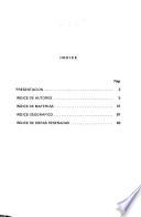 Indices de la Revista de dialectologia y tradiciones populares
