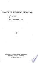Indices de las revistas cubanas