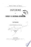 Informa del Consejo de Enseñanza Secundaria y Superior