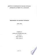 Información bibliográfica de recursos naturales