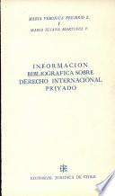 Información bibliográfica sobre derecho internacional privado