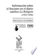 Información sobre el fascismo en el diario católico La Religión (1923-1938)