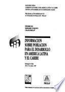 Información sobre población para el desarrollo en América Latina y el Caribe