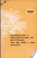 Información y documentación en Secundaria