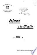 Informe a la nación