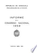 Informe al Congreso de la República