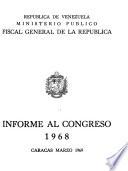 Informe al Congreso