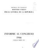 Informe al Congreso