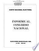Informe al Congreso Nacional