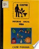 Informe anual 1986 - CATIE Panama