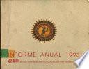 Informe anual 1993