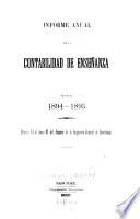 Informe anual de la contabilidad de enseñanza