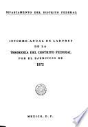 Informe anual de labores de la Tesorería del Distrito Federal