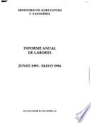 Informe anual de labores