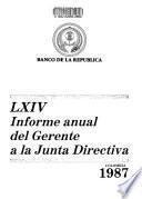 Informe anual del gerente a la junta directiva