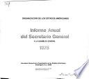 Informe anual del Secretario General a la Asamblea General