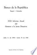 Informe anual presentado por el gerente a la junta directiva