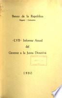Informe anual presentado por el gerente a la junta directiva