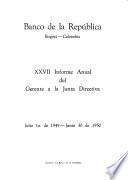 Informe anual presentado por el gerente a la junta directiva