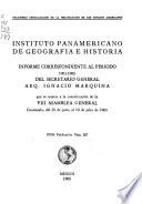 Informe correspondiente al período 1961-1965 del secretario general Arq. Ignacio Marquina