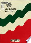 Informe de actividades, 1990-1996