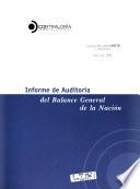 Informe de auditoría del balance general de la nación