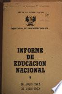 Informe de educación nacional