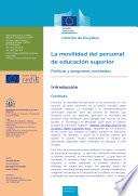 Informe de Eurydice. La movilidad del personal de educación superior. Políticas y programas nacionales