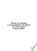 Informe de evaluación y conceptualización del sistema de control interno